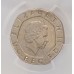 GREAT BRITAIN UK 2008 . TWENTY 20 PENCE COIN . ERROR . MULE . UNDATED